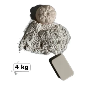 Gips do odlewów BIAŁY (beżowy) 4 kg — zdjęcie 1
