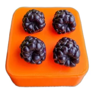 Jeżyna jeżynowa Silikonowa forma mydło, świece, gips, jesmonite 4 szt. — zdjęcie 1