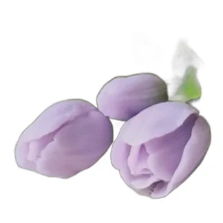 Maly Tulipan kwiat ZESTAW Silikonowa forma do mydła, świec, gipsu, jesmonite — zdjęcie 1