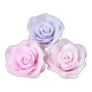 Róża herbaciana Silikonowa forma do mydła, świec, gipsu, jesmonite — zdjęcie 1