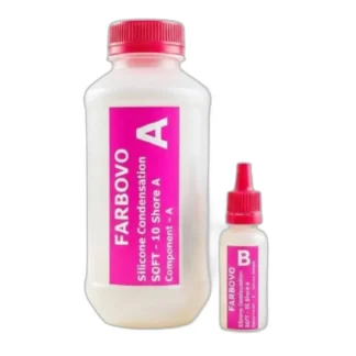 RTV-2 Miękki silikon do form 10 Shore + aktywator (składnik A+B) 450g — zdjęcie 1