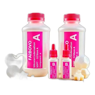 RTV-2 Miękki silikon do produkcji form 10 Shore + aktywator (składnik A+B) 900g — zdjęcie 1