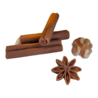 Świąteczne przyprawy ZESTAW Silikonowa forma do mydła, świec, gipsu, 4 szt. — zdjęcie 1