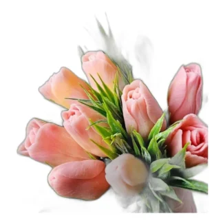 Tulipanowe kwiaty ZESTAW Silikonowa forma do mydła, świec, gipsu, jesmonite, — zdjęcie 1