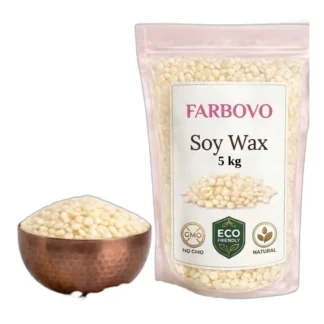 WOSK SOJOWY do świec do masażu Naturalny Granulat Eko do pojemników 5kg — zdjęcie 1